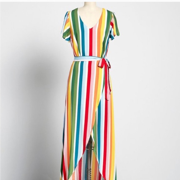 Collectif Dresses & Skirts - Mod-Cloth x Collectif Sunny Rainbow Maxi Dress 🌈✨